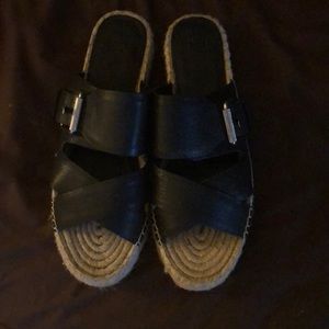 Size 9 Nordstrom brand black sandals.